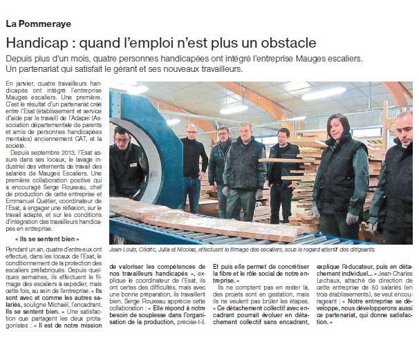 Courrier de l'ouest du 25 février 2015