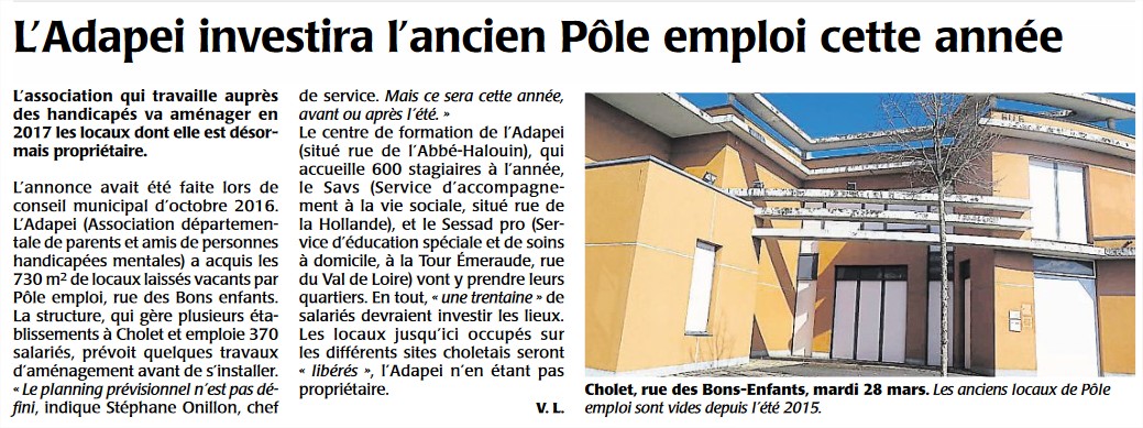 Article Courrier Ouest 
